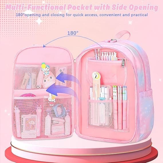 Cross-border School Bag First Grade Gradient Color Backpack Girl Princess Primary School Student Backpack Wholesale