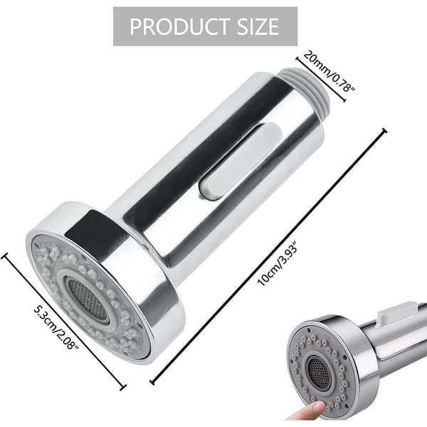 1 stk. kjøkkenbatteri spray 2 moduser kranhode erstatningsspray f