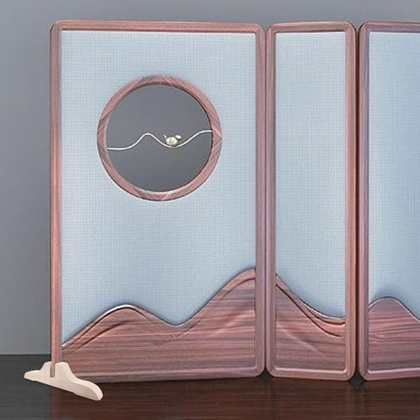 2st Household Screen Divider Stand Wooden Base Partition Holder Bracket