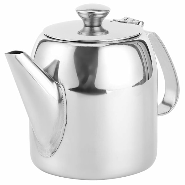 Kaffe- og tekande i rustfrit stål, koldtvandskrukke med kort tud til restauranter, konferencelokaler, stue, (20 oz)