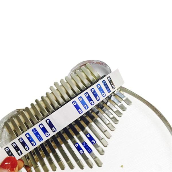 Krystalklar Transparent Tommelklaver 17-tone Akrylpanel Fingerklaver