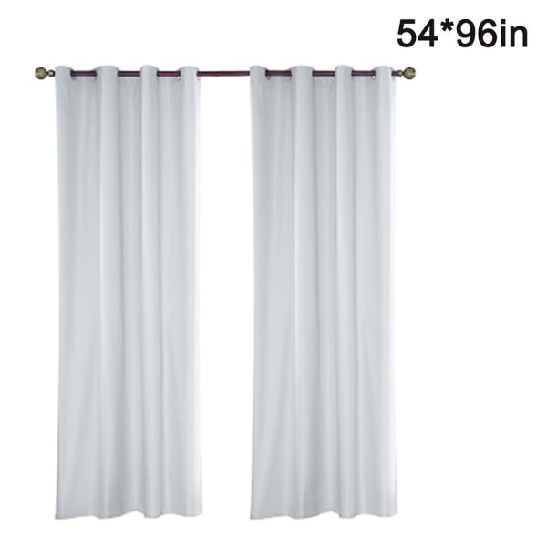 Utomhusgardin Vattenavvisande 1-delad Loop-gardin Vit Transparent Utomhusgardin För Balkong / Terrass 137 x 244cm 137 x 244cm
