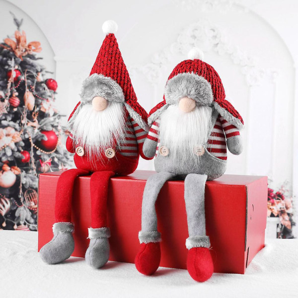 Joulun pitkät jalat Ruotsalainen tonttu Joulupukki Pehmolelu nukke Ornamentti Lomakoti Juhlakoristeet Joululahjat lapsille