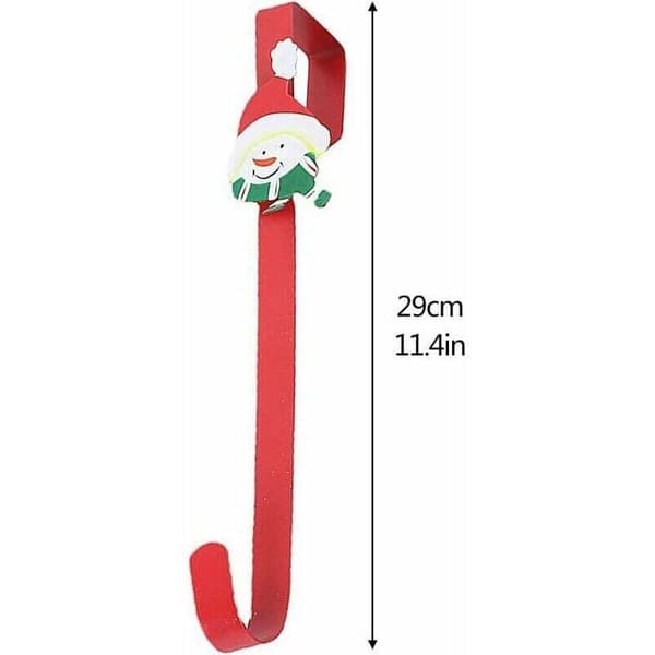 3-pack metallkrokar för julkrans, julgransdekoration, dörr, vägg, hem, kontor