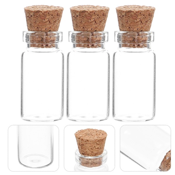 3 st Miniatyr Glasburkar för Dockhus Mat Leksaker Små Hus Flaska Leksaker Dockhus Tillbehör 3x1CM 3x1CM