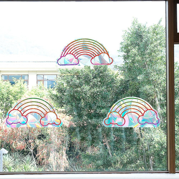 3 pakkauksen ikkunan ja lasioven törmäysvaroitustarrat, lintujensuoja - väri