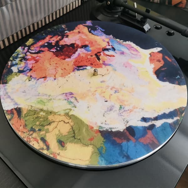 12'' Vinyl Record Player 295mm Felt Mat Vibration Damping Durable Anti-static Turntable Mat Audiophile