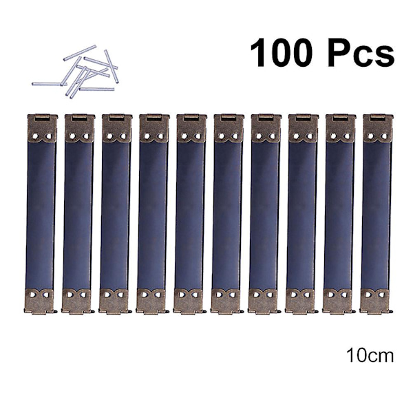 100 st 10 cm Metall Inre Flexramar DIY Ersättningsfjäderklämmor Handväskshängslen För Myntplånbok Spänne Väska Handväska - Mörkgrön
