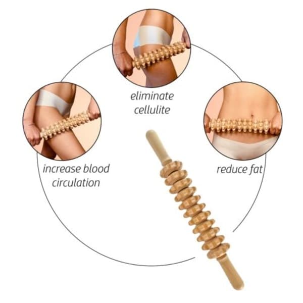 Træmassage Rulle Lymfemassage Sundhed Cellulite