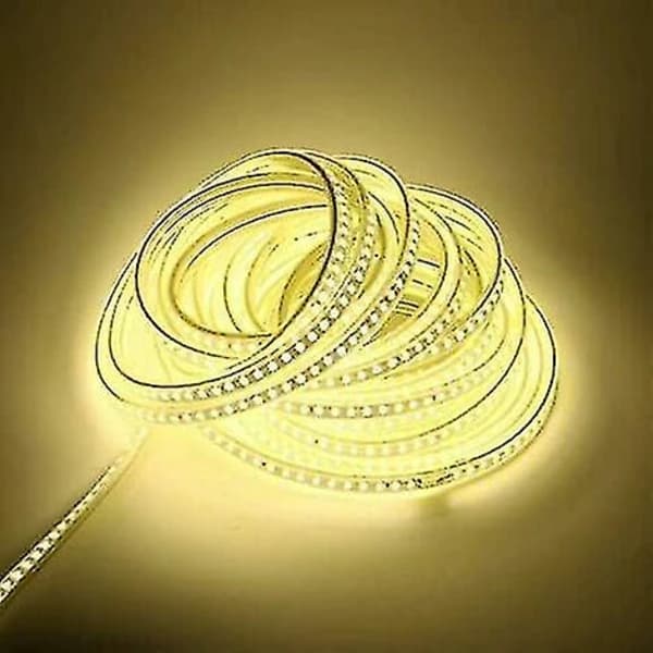 8M LED-stripe for utendørs bruk 220V 4000K Positiv hvit 5 meter IP67 Vanntett LED-lysstripe (Positiv hvit, 8m)