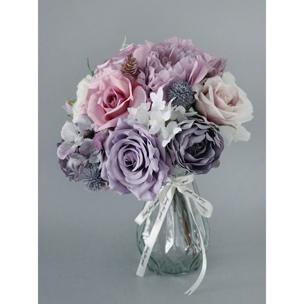 Multifunktionel Kunstig Blomsterkombination til DIY-Midtpunkter, Arrangementer, Bryllupsbuketter, Bord- og Stolsdekoration