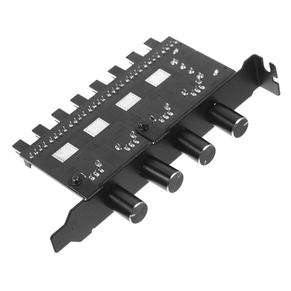 PC Fan Hub Controller with Speed Control Knob Multi Fan Accessory