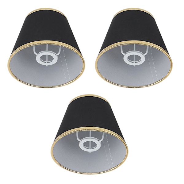 Stof Boble Type Lampeklokke Enkel Lampeklokke Loftlampe - Sort