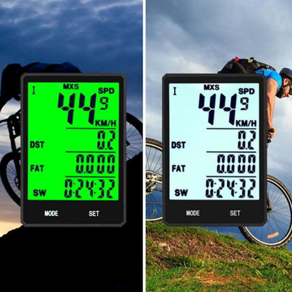 Cykelcomputer Funktioner Touch Cykel Speedometer Odometer Vandtæt Cykelcomputer med Baggrundsbelysning