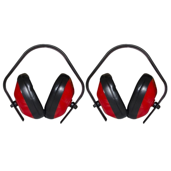 2 kpl Lasten kuulokkeet Turvakuulokkeet Kuulonsuojaimet Kuulosuojaimet Lasten kuulosuojaimet Melua vaimentavat kuulokkeet Punaiset20x20cm Red 20x20cm