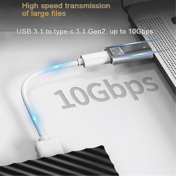10gbps USB 3.1 uros - Type C -naarassovitinliitin Plug & Play PC-puhelimeen