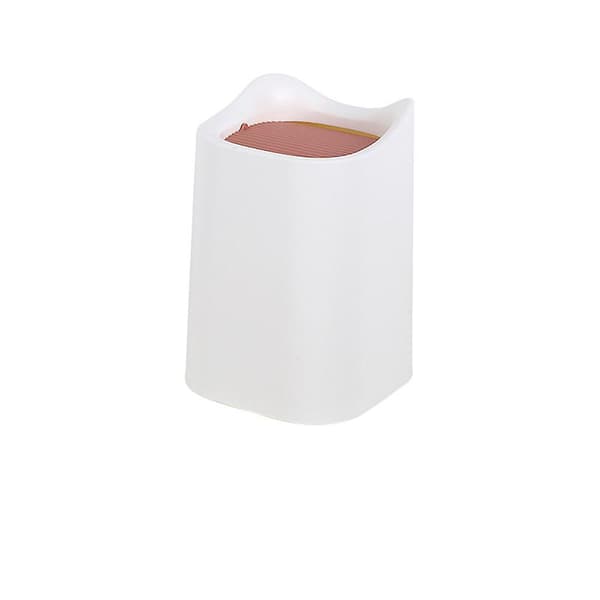 Mini Desktop Trash Can Portable Tabletop Bin with Swing Lid, for Bathroom, Bedroom, Kitchen