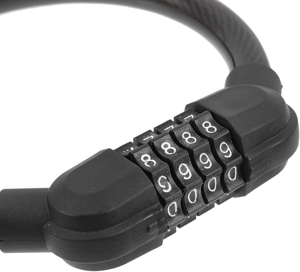 2pcs Bicycle Lock Cable Combination 4-Digit Password Multifunctional Portable Bicycle Locks