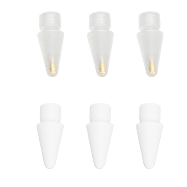6pcs Replacement Pen Tips Fine Point Precise Control Sensitive Replacement Nibs for IOS Pencil 1st 2nd Generation