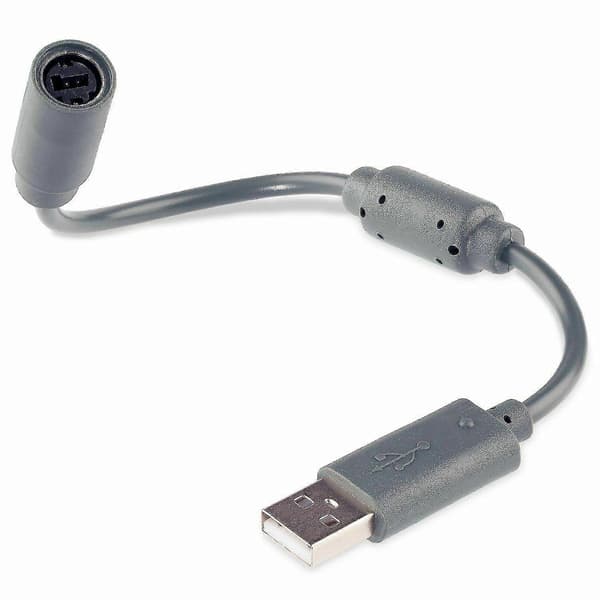 USB Breakaway-kabeladapter for Microsoft Xbox 360 kablet kontroller grå 2024THO