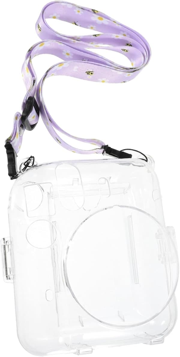 Scratch-Resistant Instant Camera Case 12 Trendy Crossbody Straps Protective Shell Bag