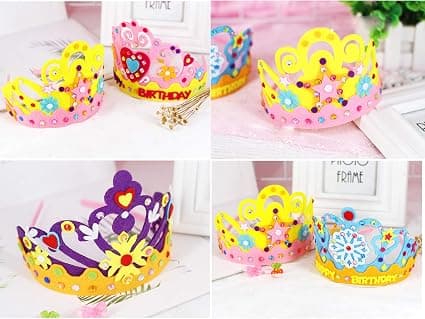 Barn Craft DIY Krona 4 kpl, Prinsessa Tiara Diadeemi Askartelutarvikkeet