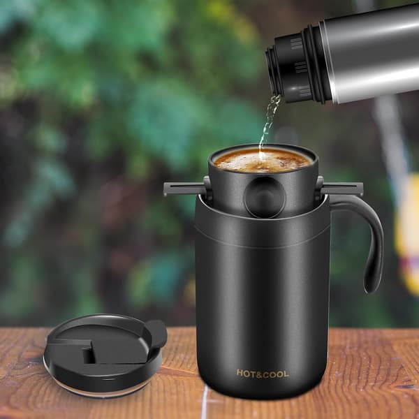 16oz Camping Kaffebrygger Hæld Over Kaffebrygger Sæt, Camp Hæld Over Sæt, Bærbart Kaffesæt til Rejser, Camping, Kontor, Backpacking