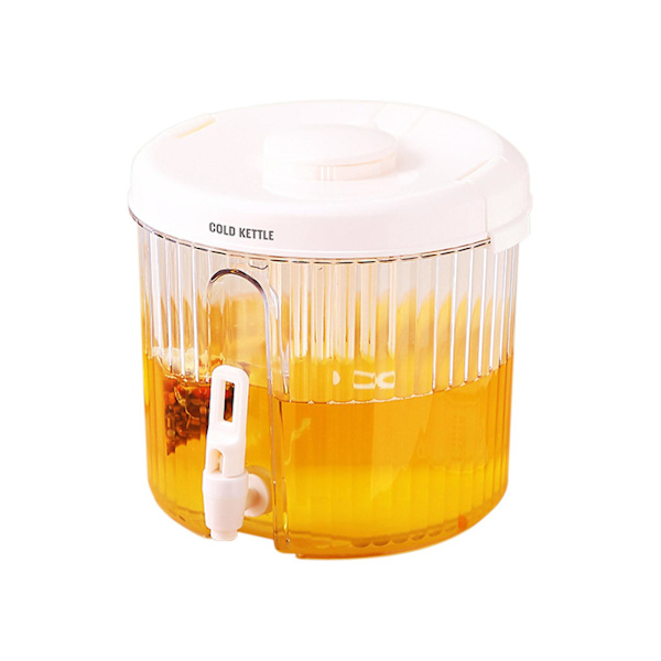 4L Stor Drikkeautomat i Plast, Drikkeautomat med Kran Is-Limonade-Saftbeholder