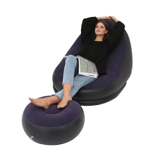 Lett å blåse opp/tømme utendørs oppblåsbar sofa, oppblåsbar sofa, trenings sofa, profesjonell og holdbar for utendørs camping og annet