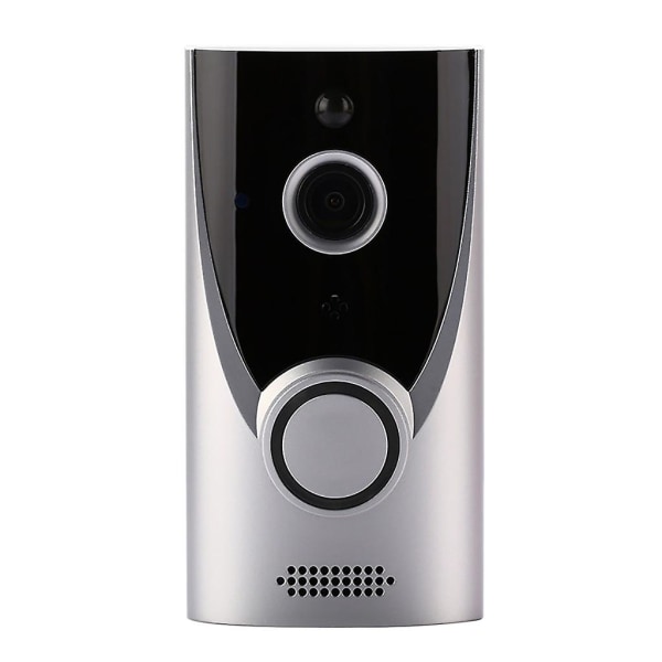 Hemma Wifi Smart Trådlös Säkerhetsdörrklocka Visuell Intercom Inspelning Videokit Silver