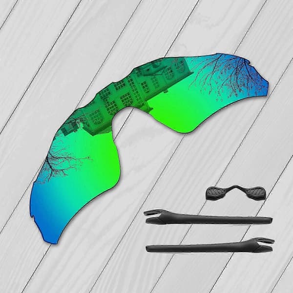 Oakley Radar EV Path OO9208 Ersättningslinser och näsdyna-kit Emerald Green-Polarized Emerald Green-Polarized