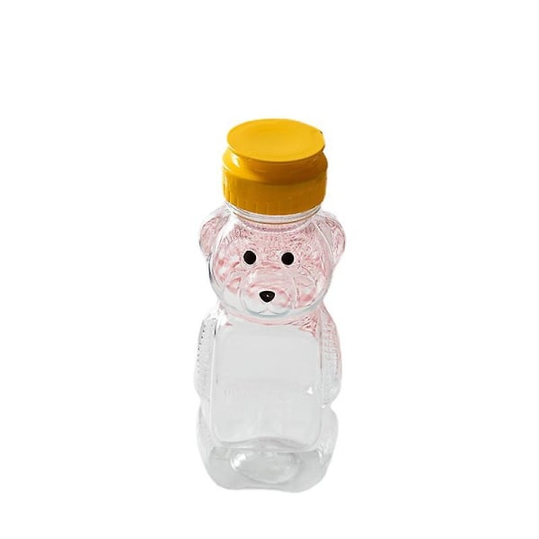 Bærbar gennemsigtig vandkop, stråkop med honningbjørn, der kan presses til terapi og særlige behov, drikkevarebeholder, spildsikker og lækagebestandig Li