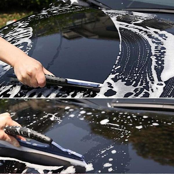 Dusj-squeegee, Dører Biler Vinduer Glass Squeegee Rengjøringsmiddel Silikon Baderom Viser Ergonomisk Håndtak Husholdningsrengjøringsverktøy (2 stk)