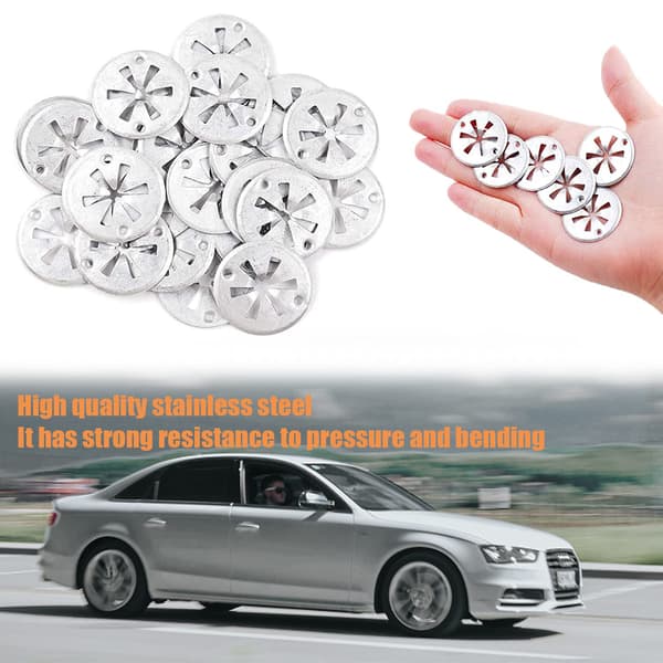80 Pieces Quick Lock Washers, Lock Washers, Steel Clip Washers, Lock Washer, Quick Self-Locking Washer, Star Lock Washers