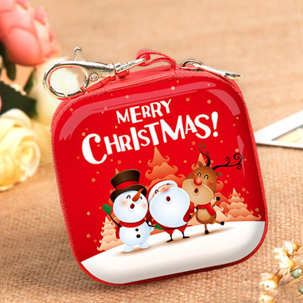 2 st julmyntplånböcker Mini Tennpengapåsar Växelbox Små Smycken Prydnadsföremål Påse Julgran Hängande Ornament