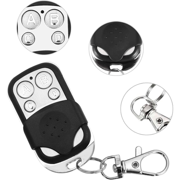 Universal Grindsläppsfjärrkontroll, 2 st Universal Trådlös Bilnyckel Fjärrkontroll för Bilgarageport Universal Fjärrkontroll 433
