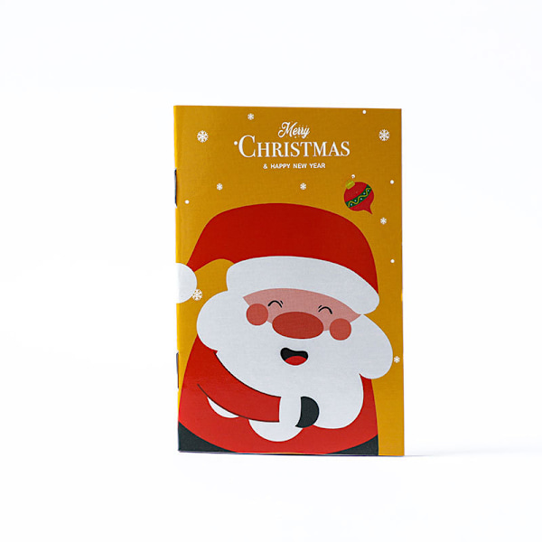 12 Styk Jule Mini Notesbøger, Juletema Små Mini Memo Pad Snemand Glædelig Jul Mønster Notesbøger (Tilfældig stil)