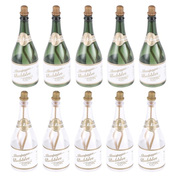 10 st Nativity Dekor Bröllopsfest gynnar små champagneflaskor gynnar mini champagneflaska Bubb Assorted Color 9.5X3X3CM