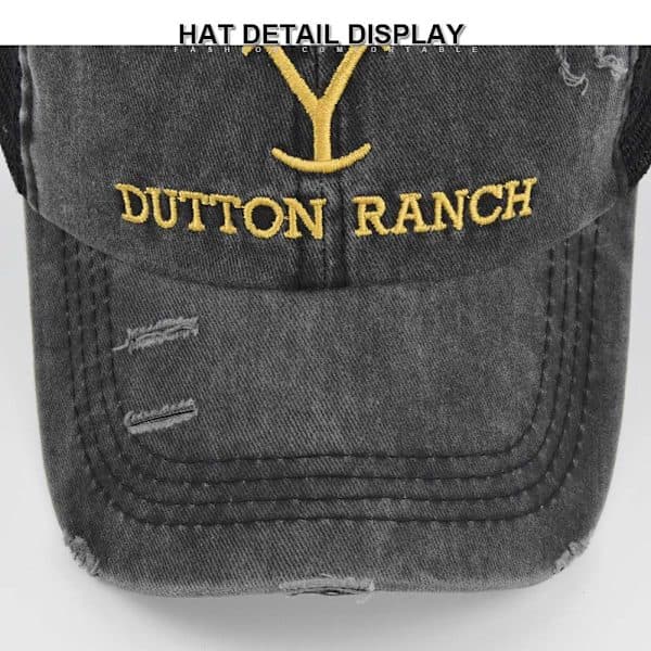 Yellowstone Dutton Ranch Baseballlippis Säädettävä Brodeerattu