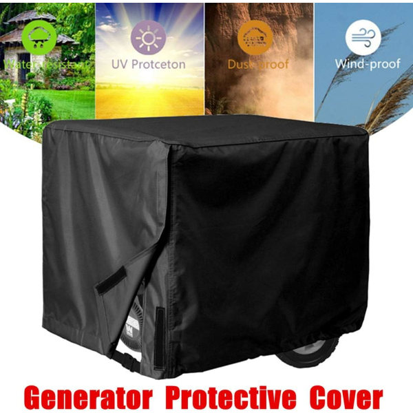 Generator Skydd, Dammskydd Generator Skydd Förvaringsöverdrag, 210D Oxford Skyddande Överdrag för Möbler och Generator (66x51x51cm)