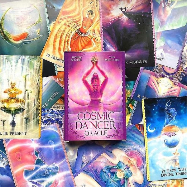 Caraele Cosmic Dancer Tarot Engelsk Tarot Oracle Spådom Bordspil Professionel Fortunesiger Party Favor