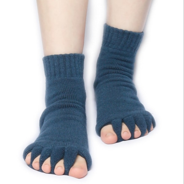 4st strumpor med tåavskiljare från | för män eller kvinnor | Blå (medium)