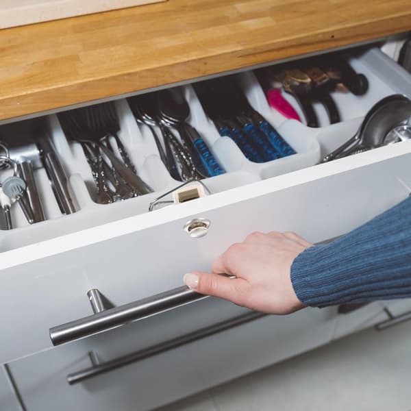 Keyless Push Button Lock for RVs, Cabinet Doors, and Drawers in Minimalist Style