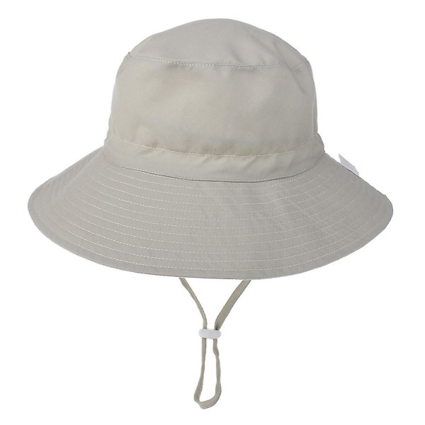 Baby Solhat Sommer Strand Upf 50+ Solbeskyttelse Baby Drengehat Toddler Solhat Kasket Til Baby Pige Barn Spandhat BEIGEXS BEIGE XS