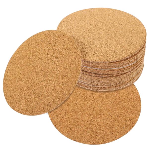 80 Pieces Self-Adhesive Cork Coasters 2mm Thick Cork Sheets