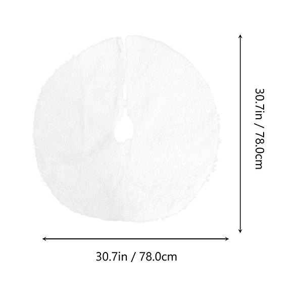 75 cm Vit Julgransmatta Julgransmatta DIY Julgranskrage Julgransförkläde Vit