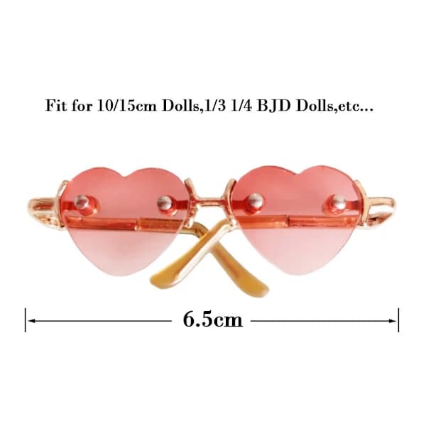 Søde hjerteformede ramme plysdukke briller 7 7 7[XJ]_tfrf