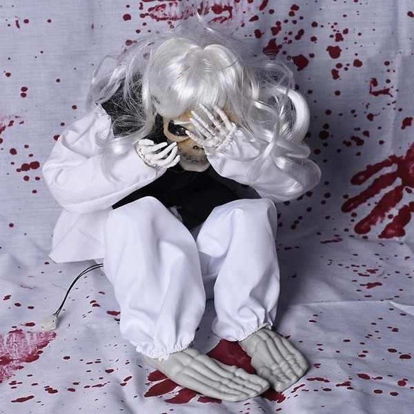 BlackGhost Dukker Gysende Spøgelsespynt Spøgelseshus Halloween Dekoration Sort