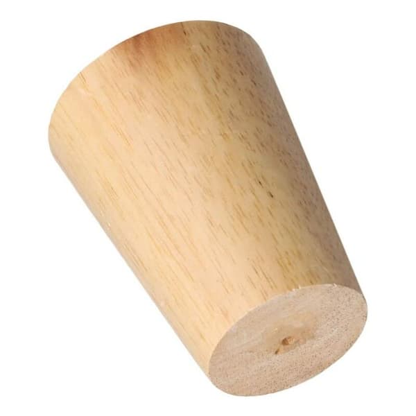 Furniture Legs 6 cm Solid Wood with Mounting Bracket and Screws for Sofa, TV, Bed, Dining Table - 6 cm