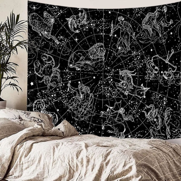 Constellation Väggtapet Natur Tyg Väggdekor Sovrum Bohemisk Vägghängande Psykedelisk Mandala Vägg Canvas Japansk Gobeläng För Vardagsrum D